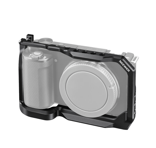 Neewer CA003 Camera Cage para Sony ZV-E10 – Soporte de Montaje Profesional con Roscas 1/4”
